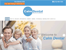 Tablet Screenshot of dentist-of-downtown-los-angeles.com